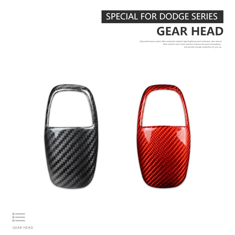 Carbon Fiber Gear Shift Knob Cover For Dodge Challenger high quality Carbon Fiber Gear Shift Knob Cover For Dodge Challenger high quality