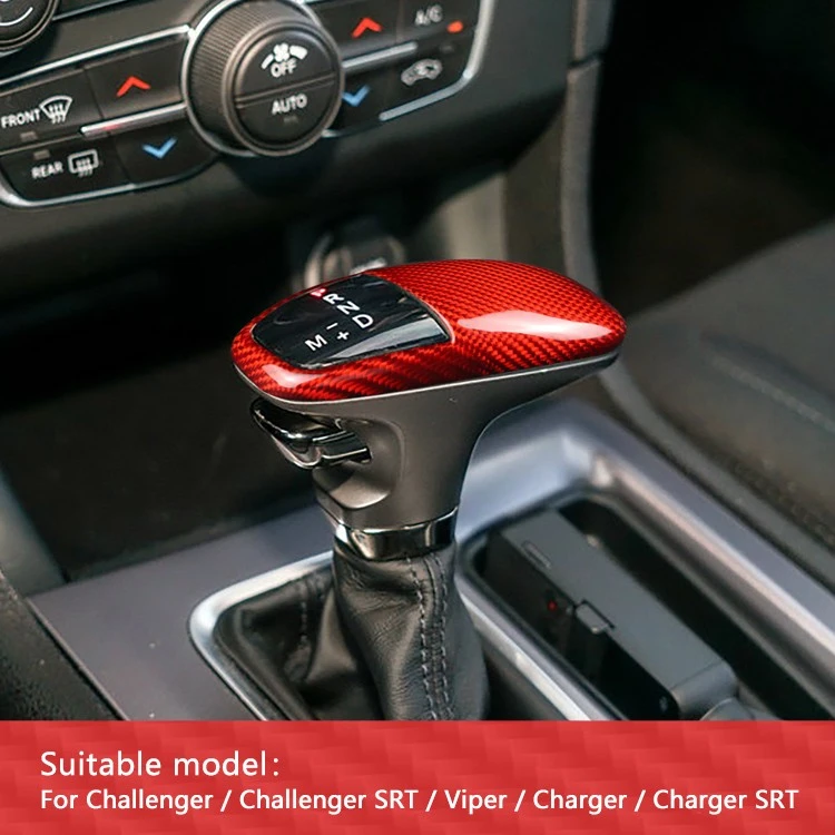 Carbon Fiber Gear Shift Knob Cover For Dodge Challenger factory Carbon Fiber Gear Shift Knob Cover For Dodge Challenger factory