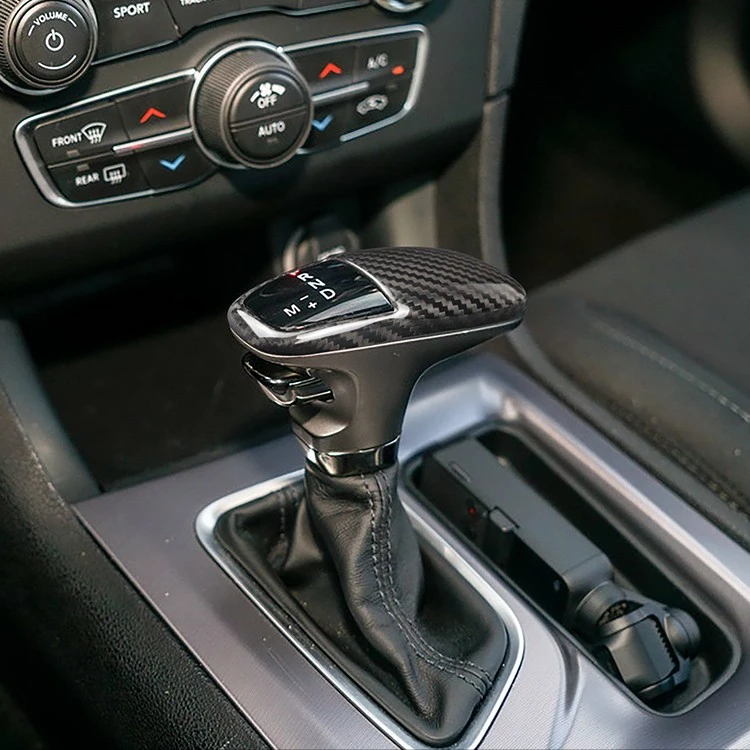 Carbon Fiber Gear Shift Knob Cover For Dodge Challenger best Carbon Fiber Gear Shift Knob Cover For Dodge Challenger best