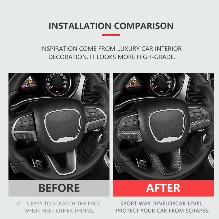 Carbon Fiber Steering Wheel Trim Set best