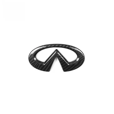 Carbon Fiber Front Grille Emblem Cover
