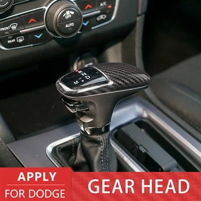 Carbon Fiber Gear Shift Knob Cover For Dodge Challenger