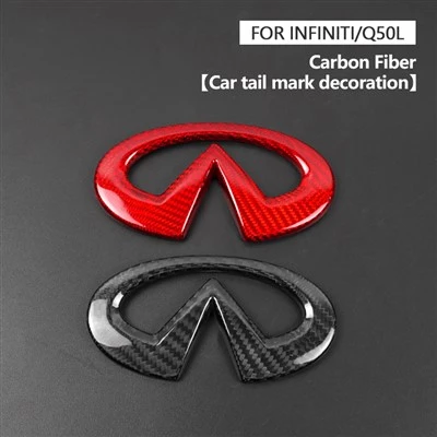 Carbon Fiber Rear Trunk Emblem Cover