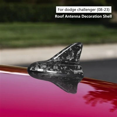 Carbon Fiber Roof Antenna Decoration Shell For Dodge Challenger