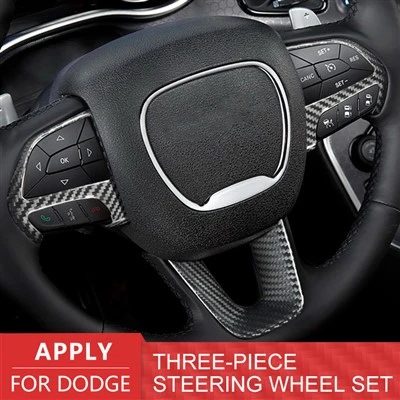 Carbon Fiber Steering Wheel Trim Set