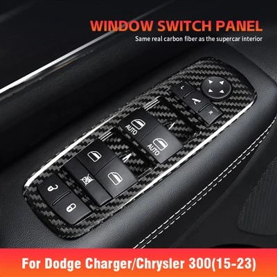 Carbon Fiber Window Switch Panel Trim